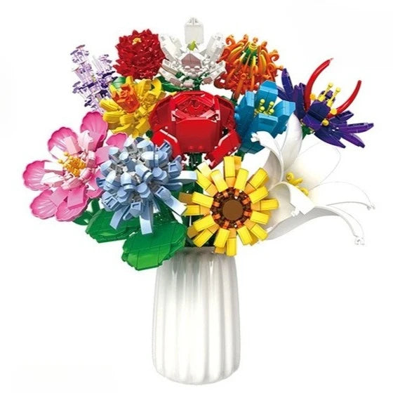 Premium Building Blocks Flower Bouquet Set For Adults Floral Home Decor Gift For Mothers Day And Christmas - ToylandEU