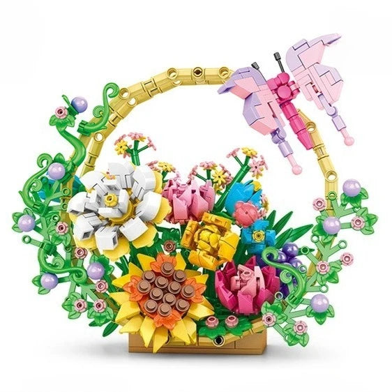 Premium Building Blocks Flower Bouquet Set For Adults Floral Home Decor Gift For Mothers Day And Christmas - ToylandEU