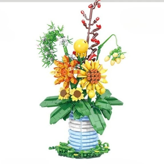 Premium Building Blocks Flower Bouquet Set For Adults Floral Home Decor Gift For Mothers Day And Christmas - ToylandEU
