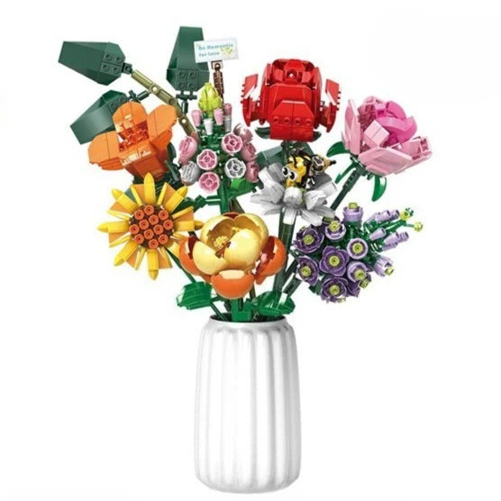 Premium Building Blocks Flower Bouquet Set For Adults Floral Home Decor Gift For Mothers Day And Christmas - ToylandEU