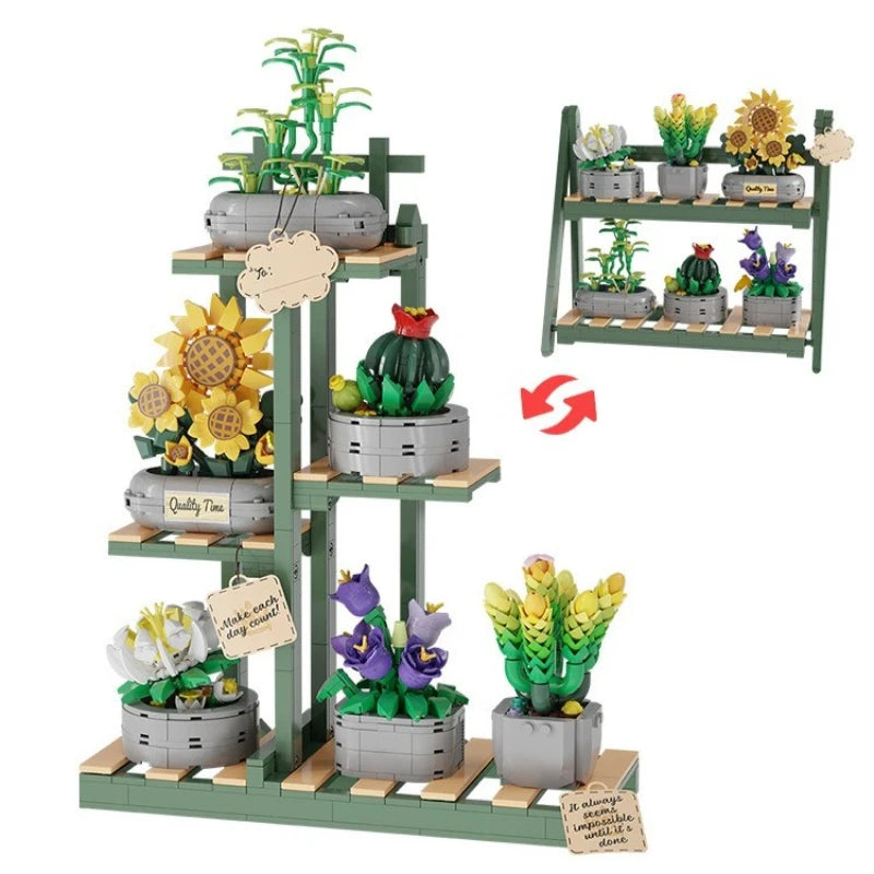 Premium Building Blocks Flower Bouquet Set For Adults Floral Home Decor Gift For Mothers Day And Christmas - ToylandEU