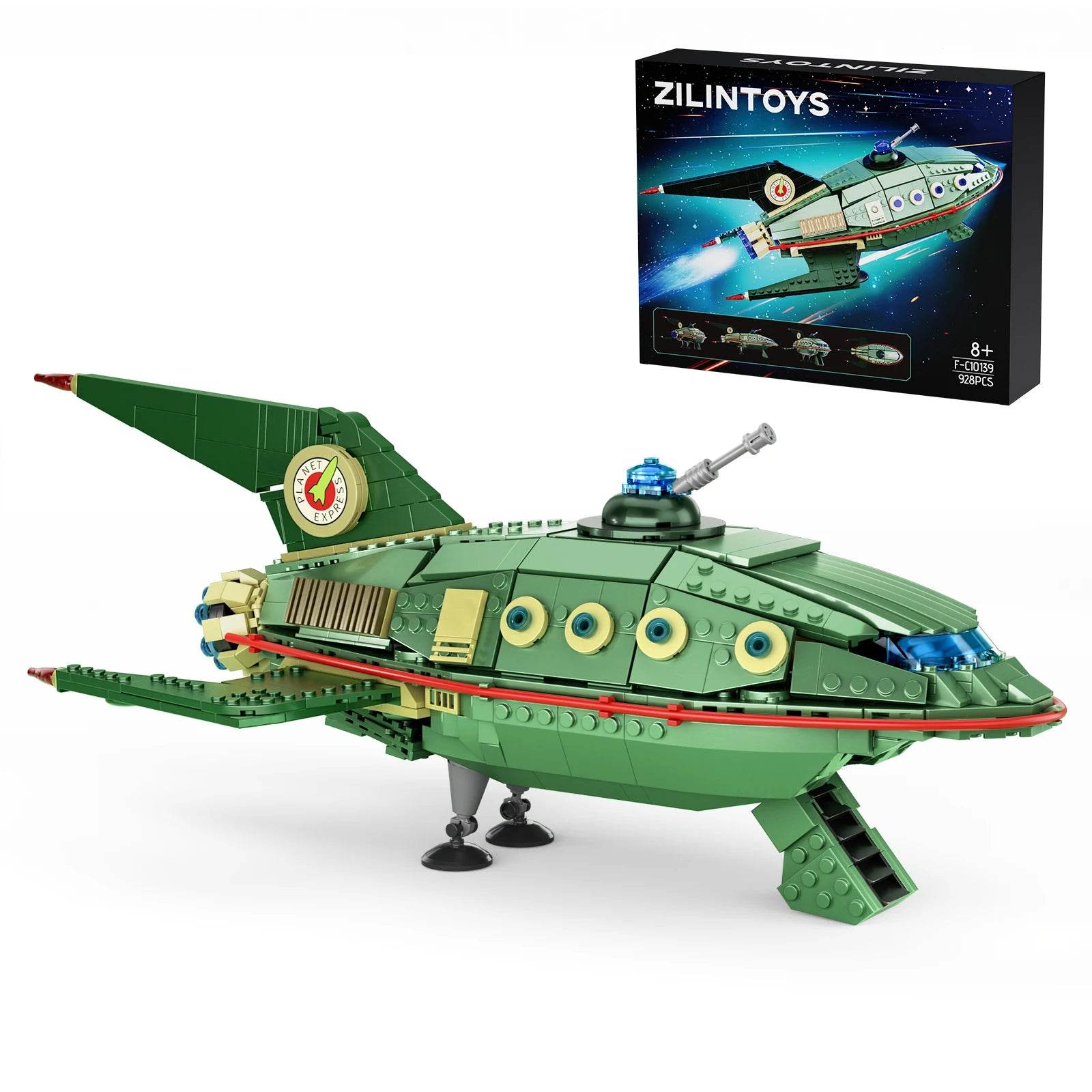 Premium Building Blocks Kit Planet Express Ship For Fans - ToylandEU