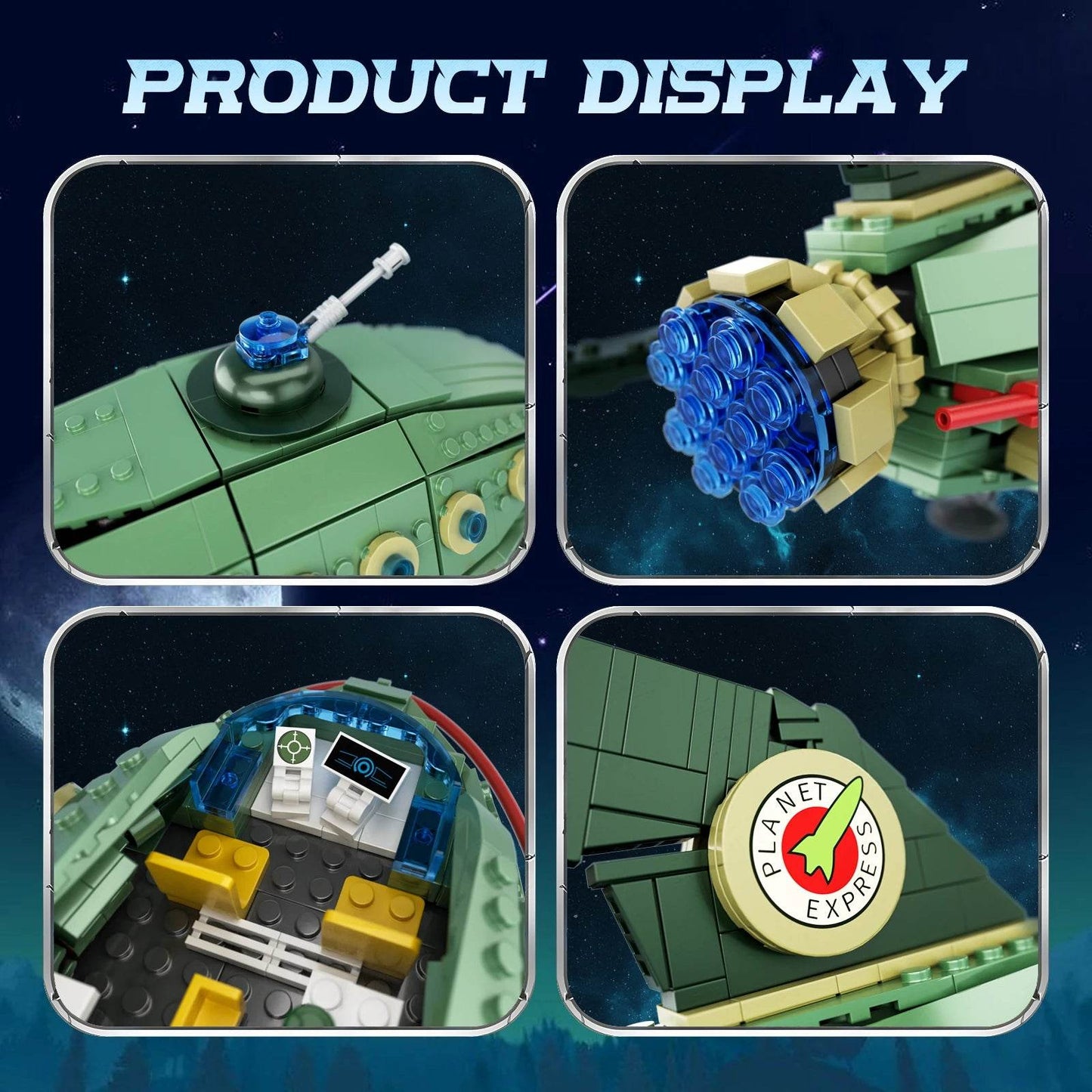 Premium Building Blocks Kit Planet Express Ship For Fans - ToylandEU
