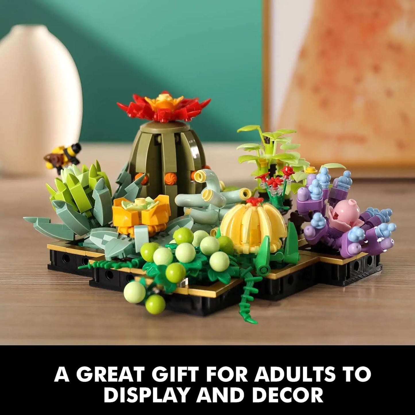 Premium Building Blocks Kit Potted Succulent Plant For DIY Bonsai Flower Model Home Decor And Kids Gift - ToylandEU