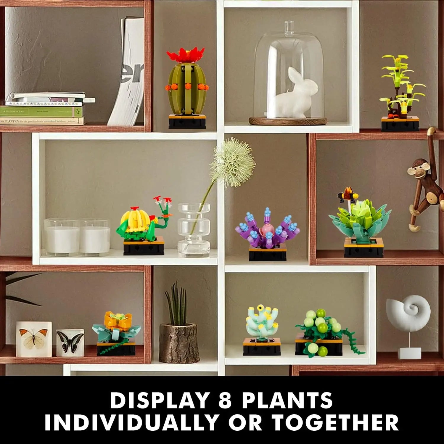 Premium Building Blocks Kit Potted Succulent Plant For DIY Bonsai Flower Model Home Decor And Kids Gift - ToylandEU