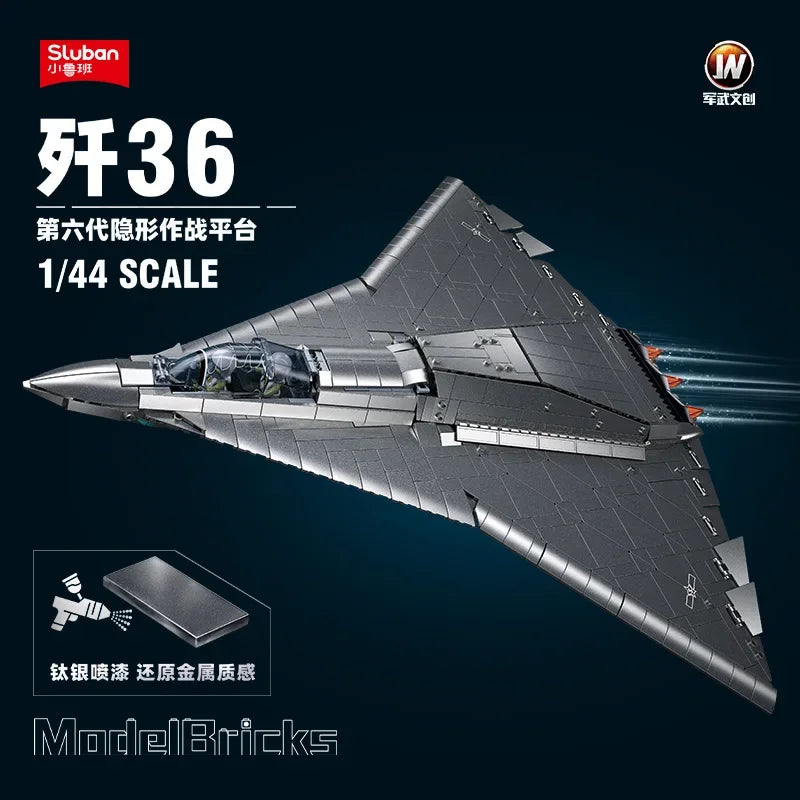 Premium Building Blocks Lego Compatible MOC ZTZ99ASJ35J36 WW2 Armed Aircraft Fighter Bomber Gift For Boys - ToylandEU