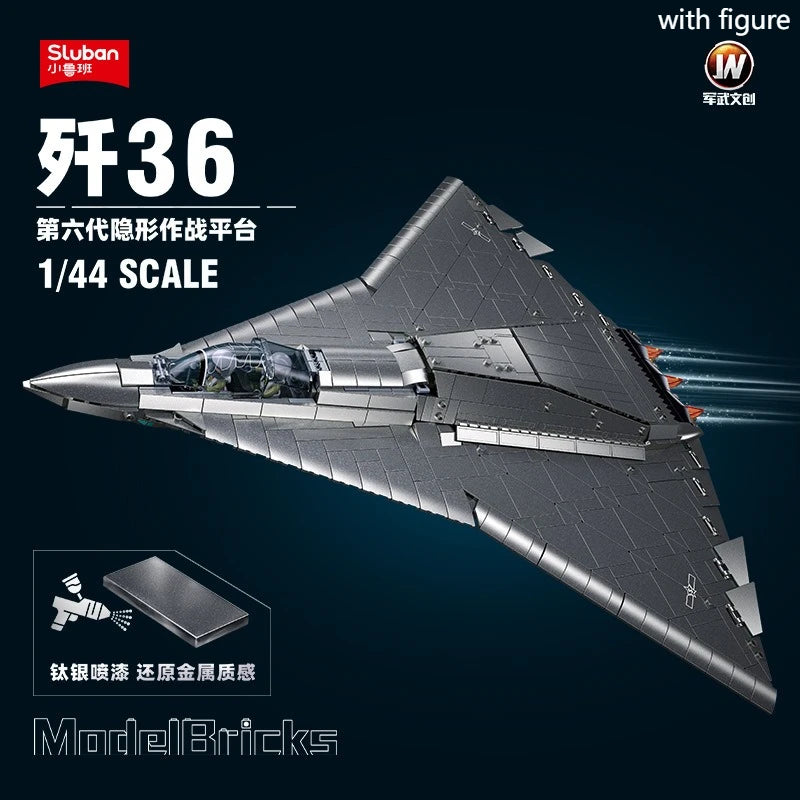 Premium Building Blocks Lego Compatible MOC ZTZ99ASJ35J36 WW2 Armed Aircraft Fighter Bomber Gift For Boys - ToylandEU