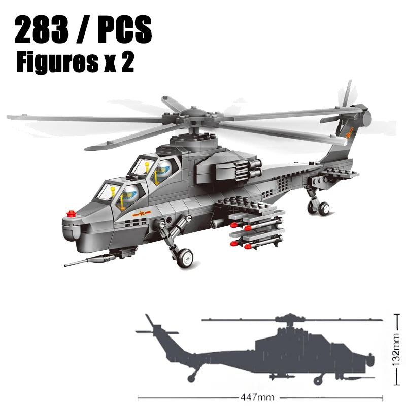 Premium Building Blocks Mi 24 Hind Attack Helicopter Model Set For Builders And Collectors - ToylandEU