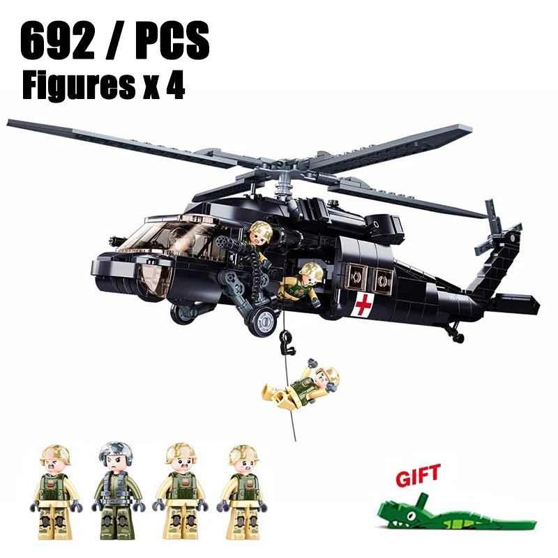 Premium Building Blocks Mi 24 Hind Attack Helicopter Model Set For Builders And Collectors - ToylandEU