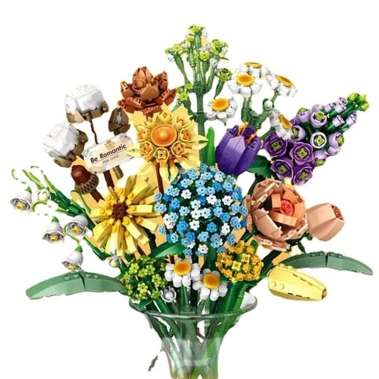 Premium Building Blocks Mini Flower Puzzle For Women - ToylandEU