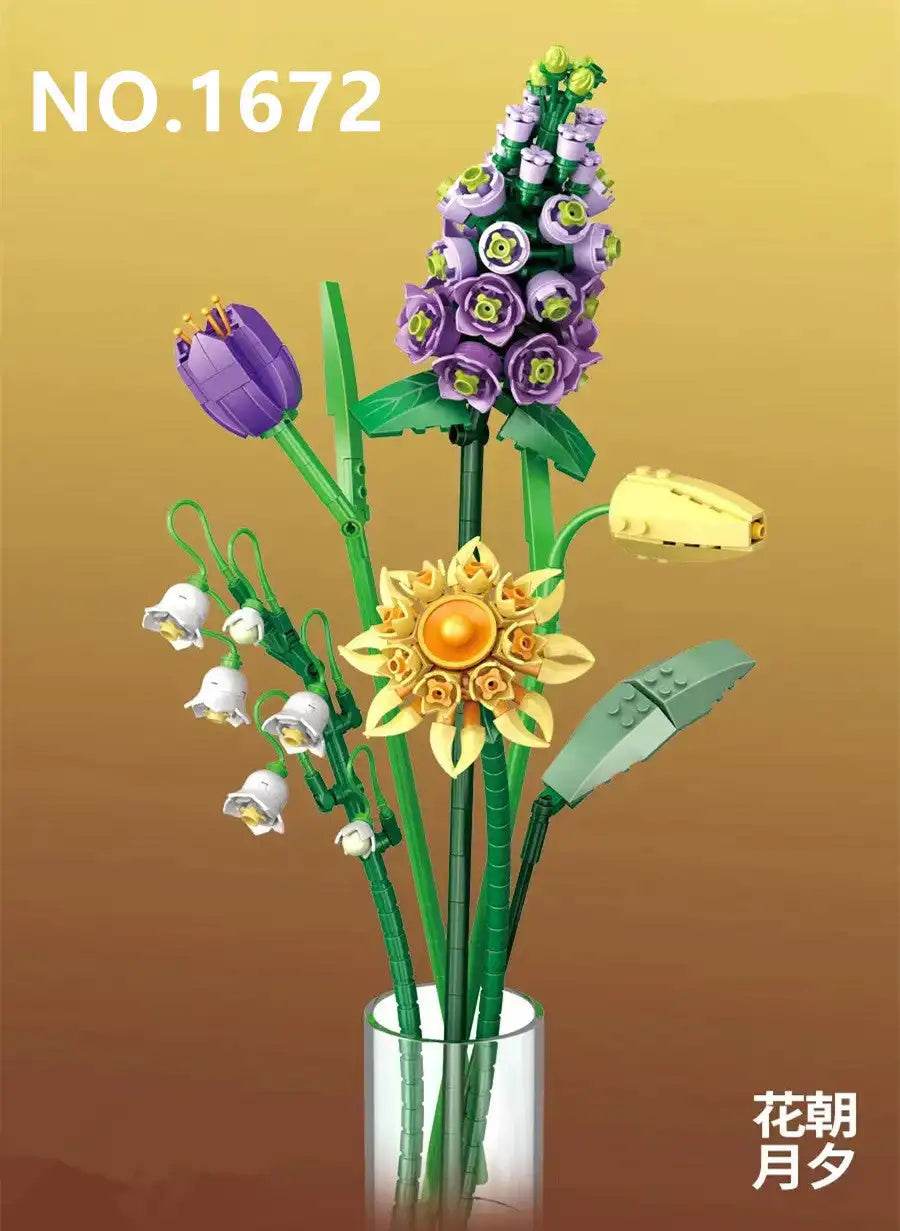 Premium Building Blocks Mini Flower Puzzle For Women - ToylandEU