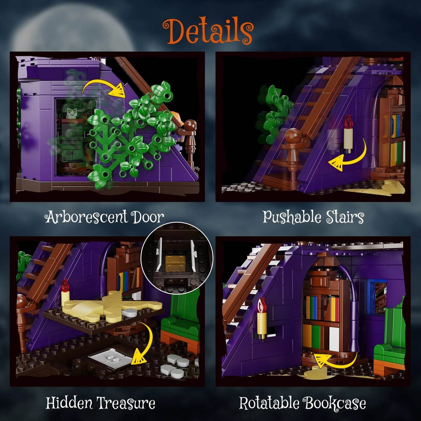 Premium Building Blocks Mystery Mansion Haunted House Kids - ToylandEU