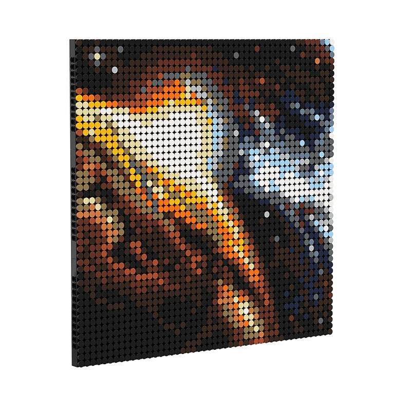 Premium Building Blocks Night Sky Pixel Art For Kids - ToylandEU