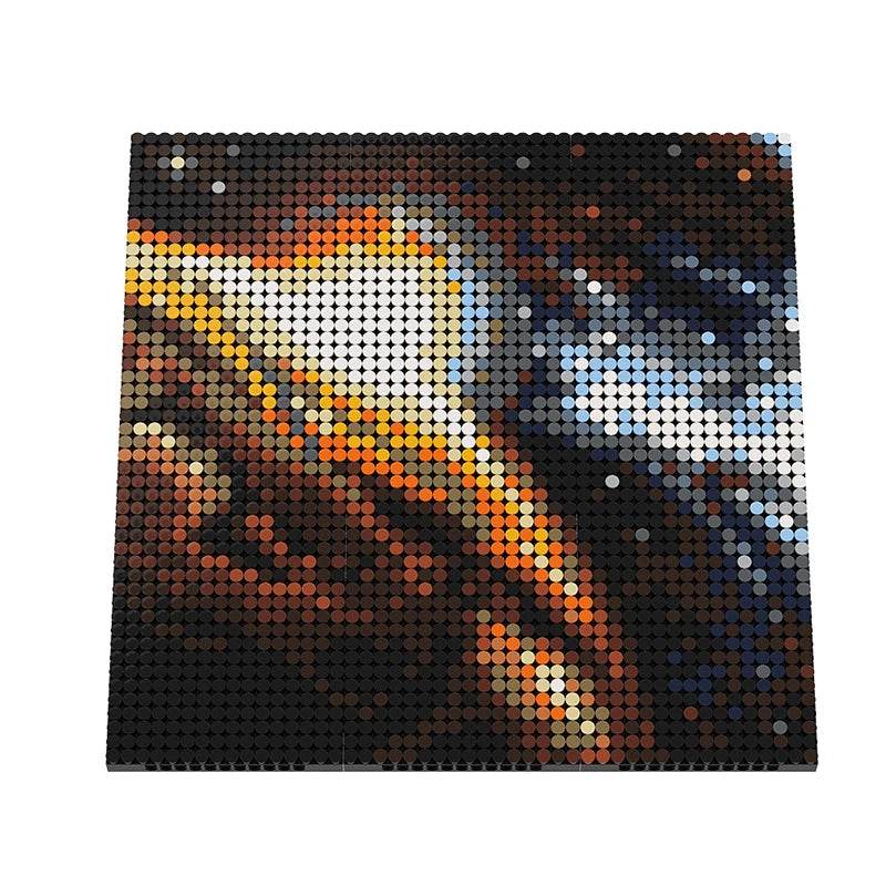 Premium Building Blocks Night Sky Pixel Art For Kids - ToylandEU