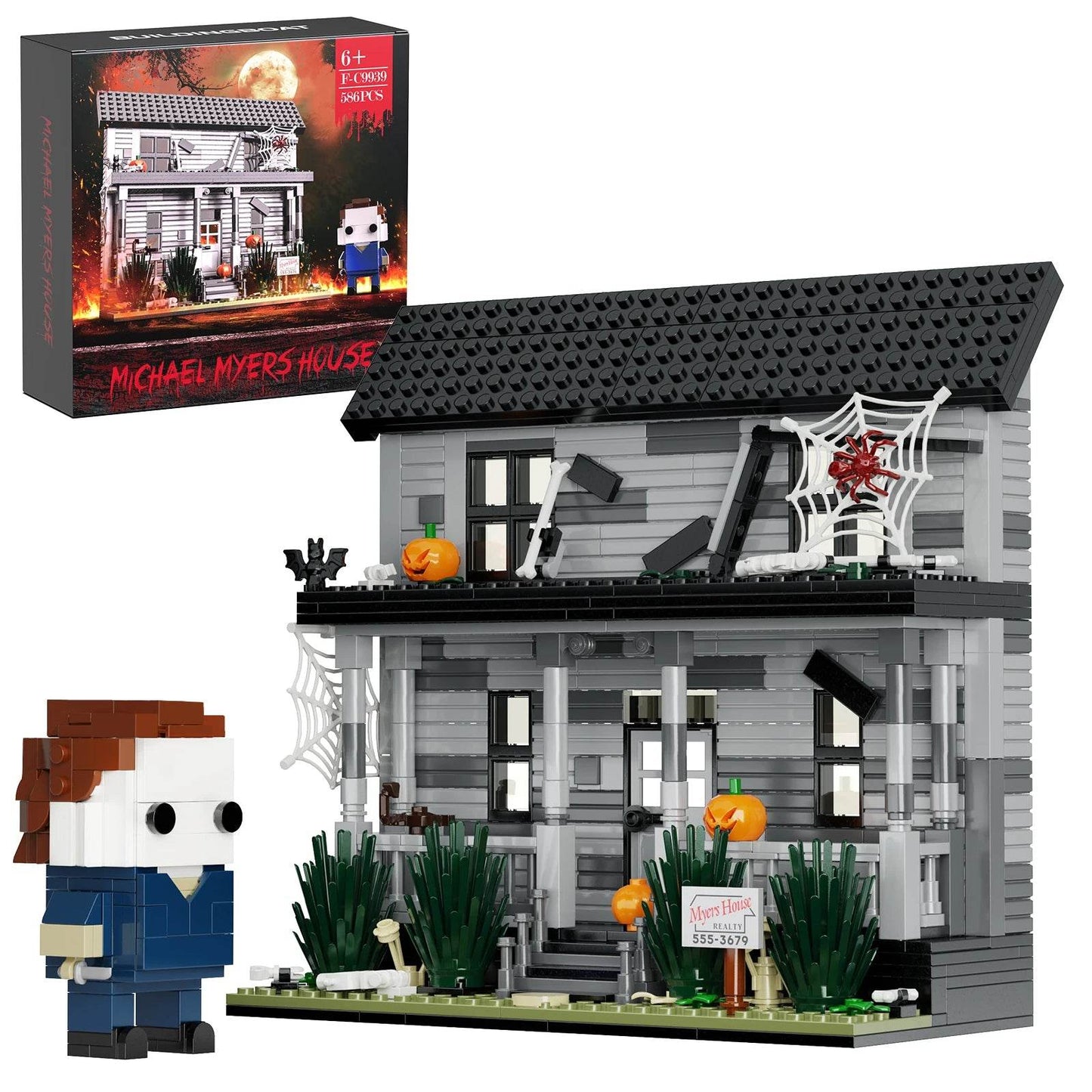 Premium Building Blocks Nightmare House Halloween For Kids - ToylandEU