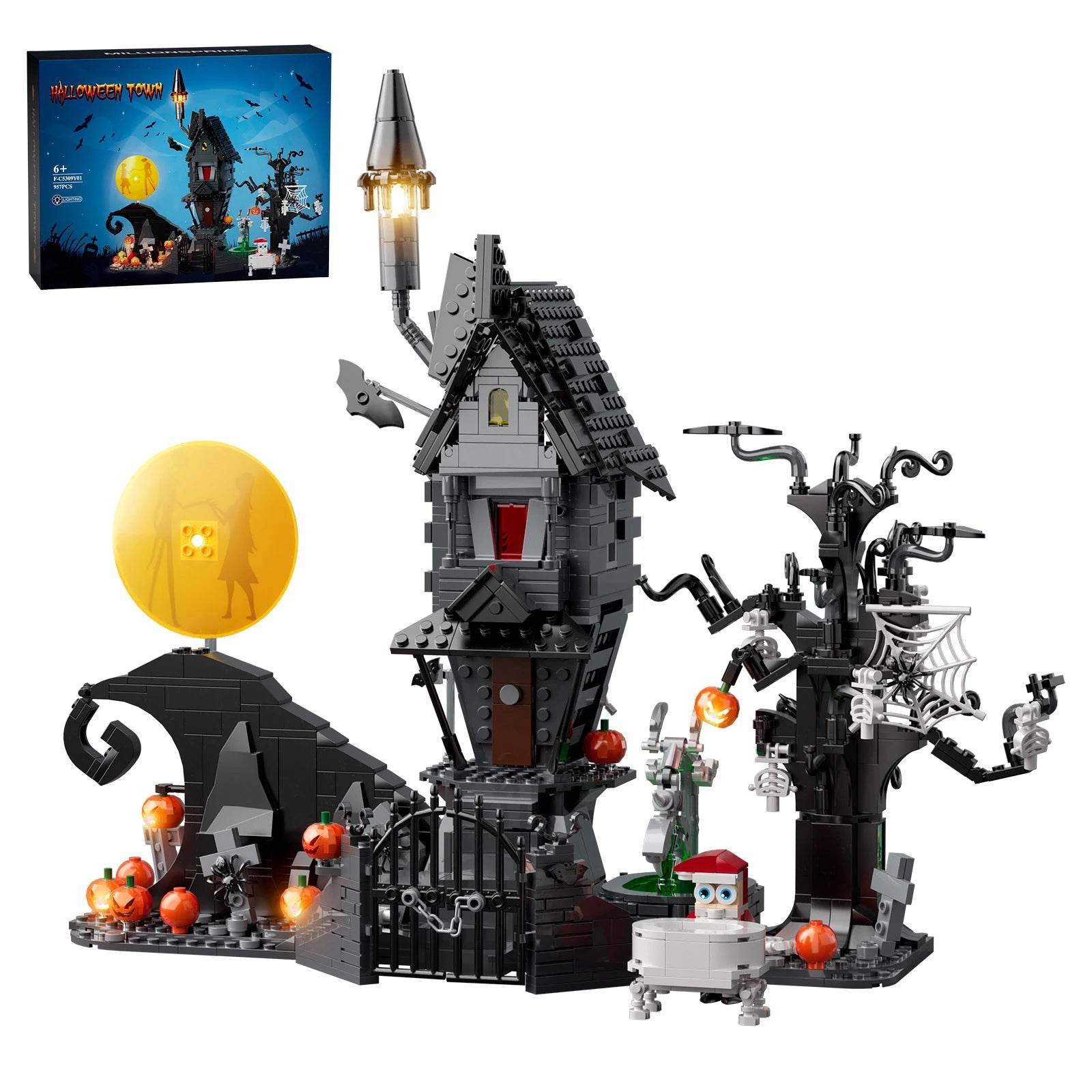 Premium Building Blocks Nightmare House Halloween For Kids - ToylandEU