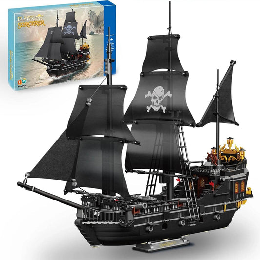 Premium Building Blocks Pirate Ship Skeleton Ghost 1424 Gift - ToylandEU