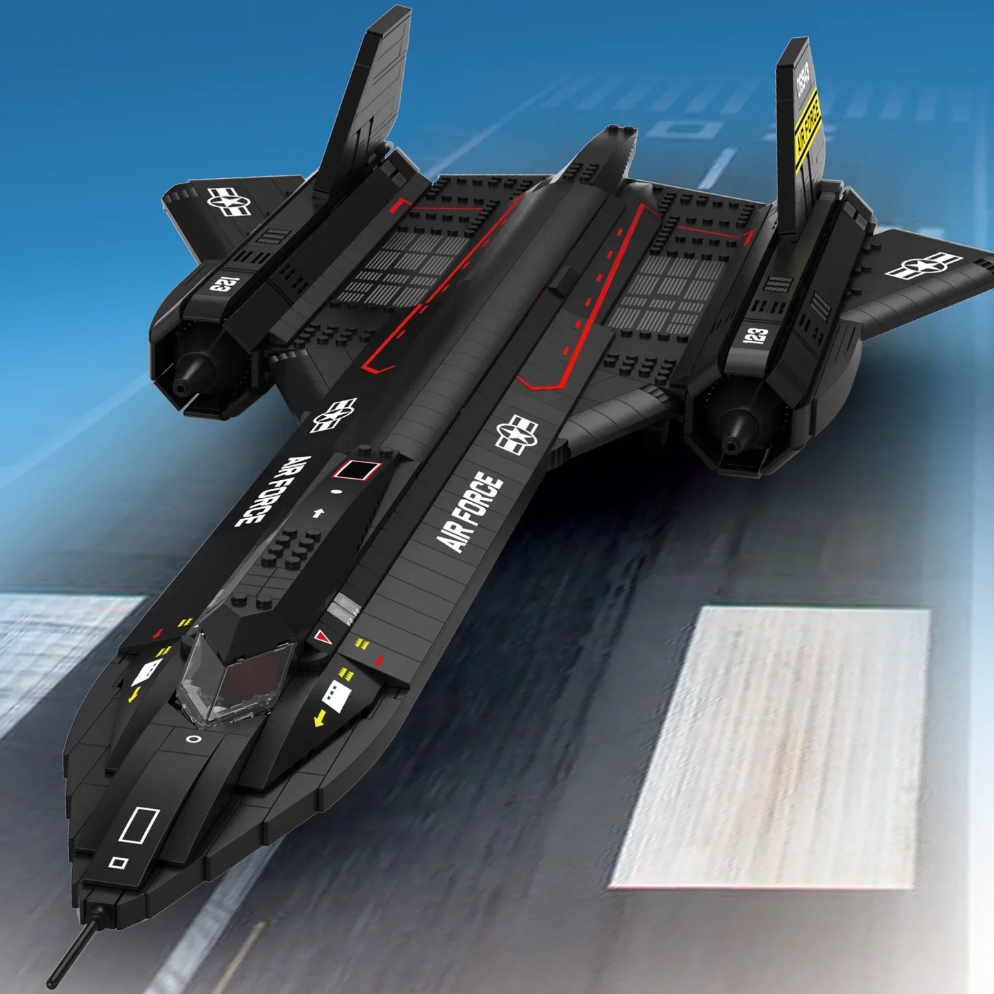 Premium Building Blocks SR71 Blackbird Fighter Aircraft Model 1775PCS For Display And Collectors - ToylandEU