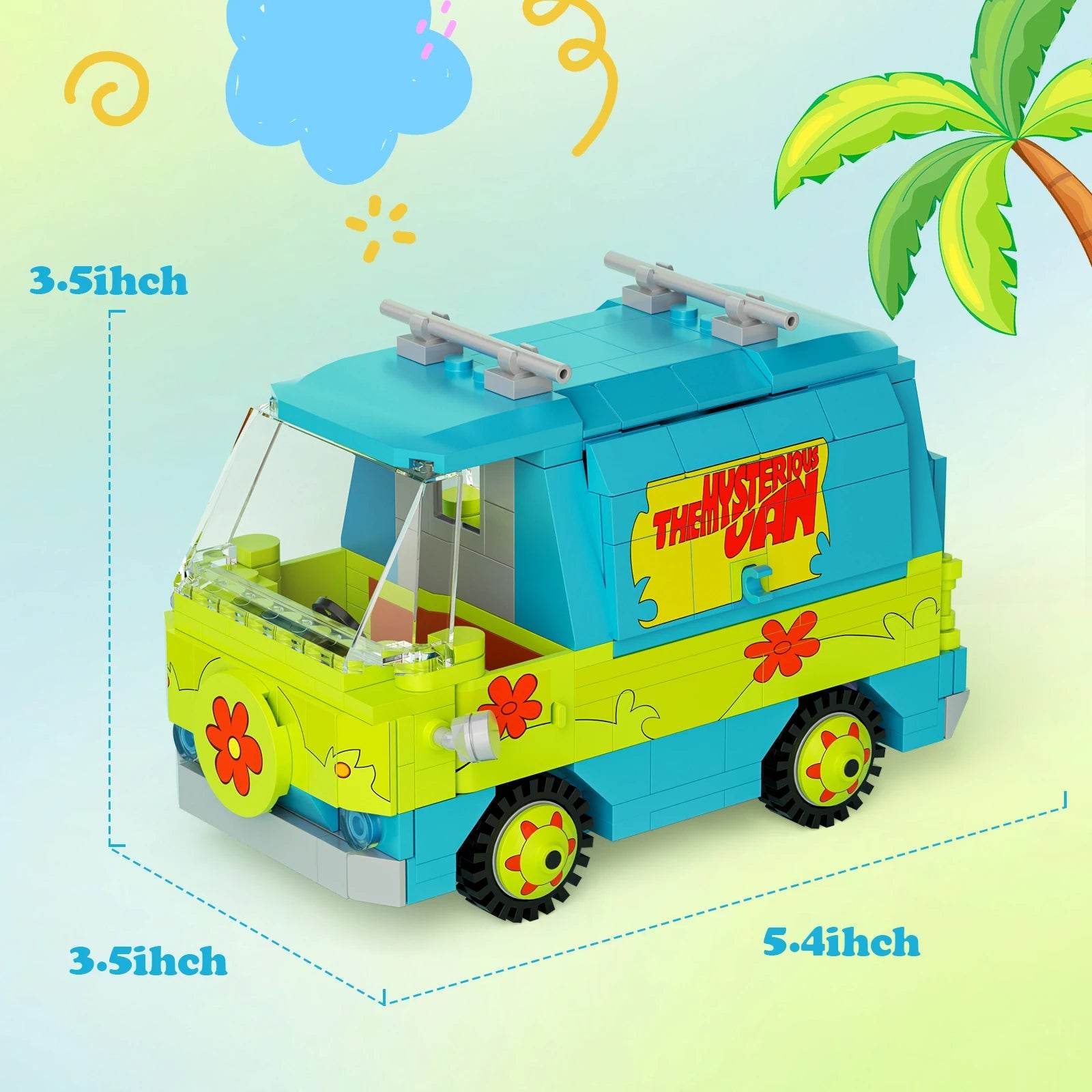 Premium Building Blocks Scooby Doo Mystery Machine Kit Kids - ToylandEU