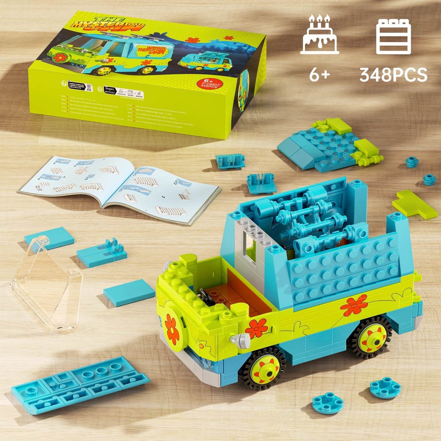 Premium Building Blocks Scooby Doo Mystery Machine Kit Kids - ToylandEU