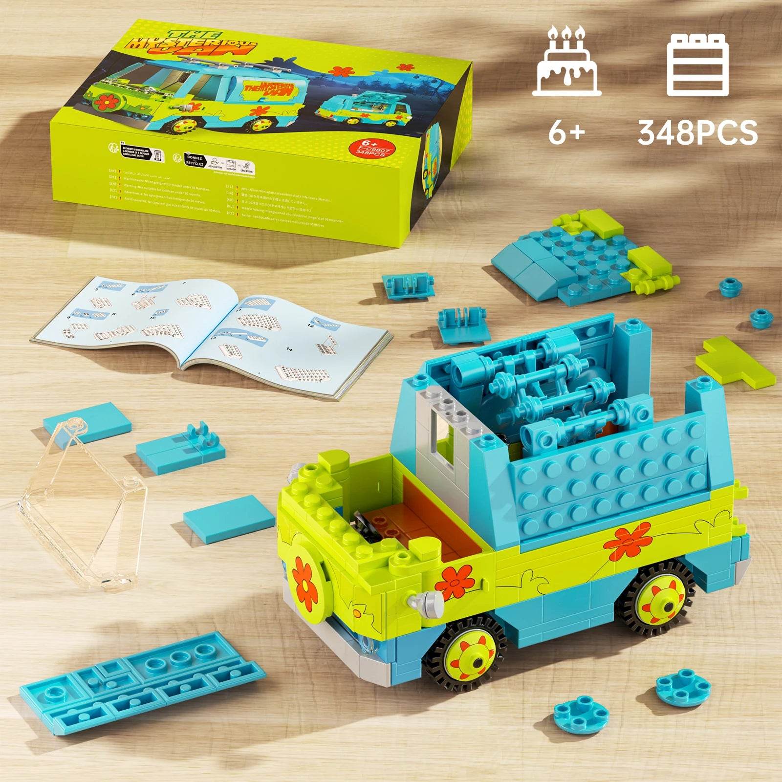 Premium Building Blocks Scooby Doo Mystery Machine Kit Kids - ToylandEU