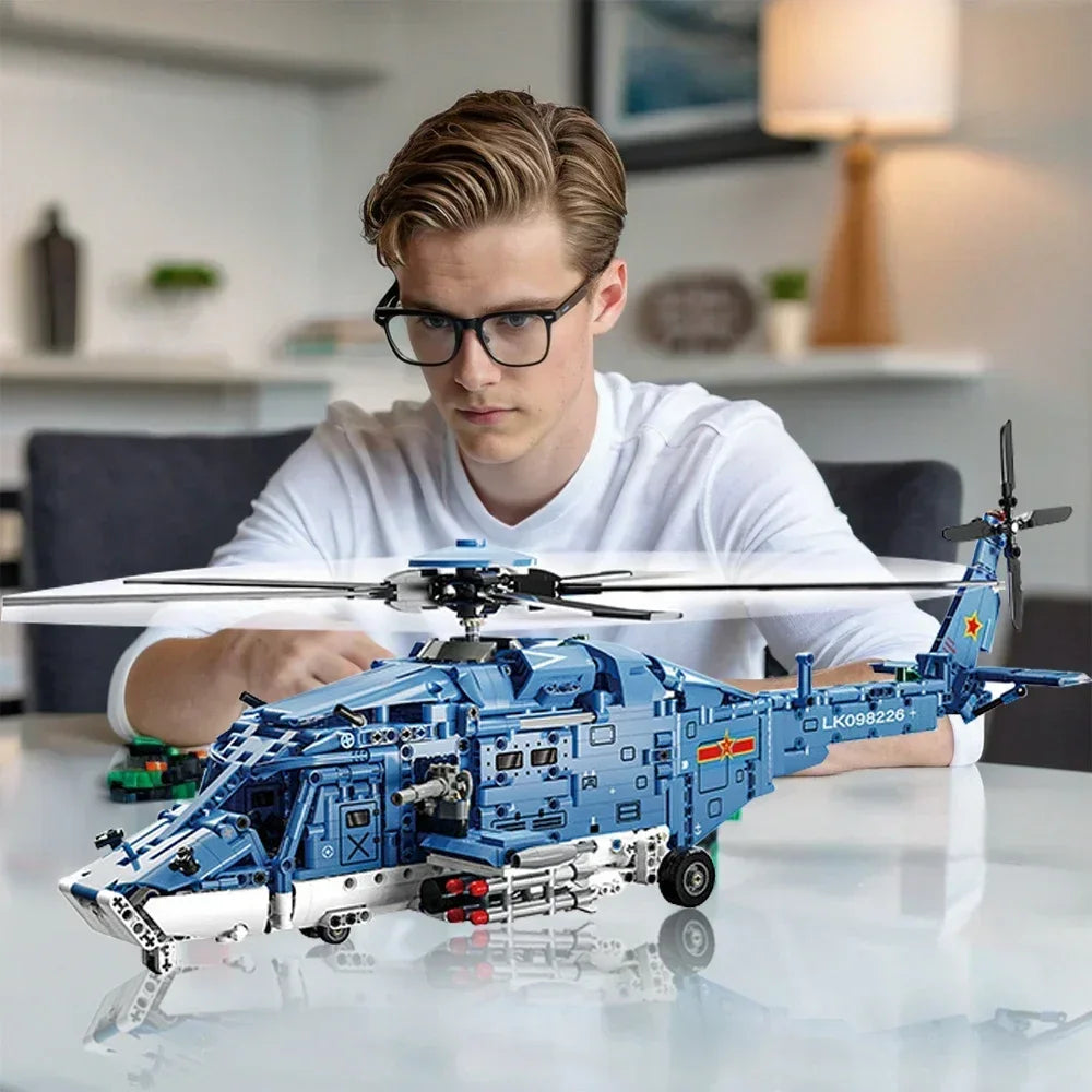 Premium Building Blocks Set 1711 Pieces Lego Compatible Attack Helicopter Kit For Kids - ToylandEU