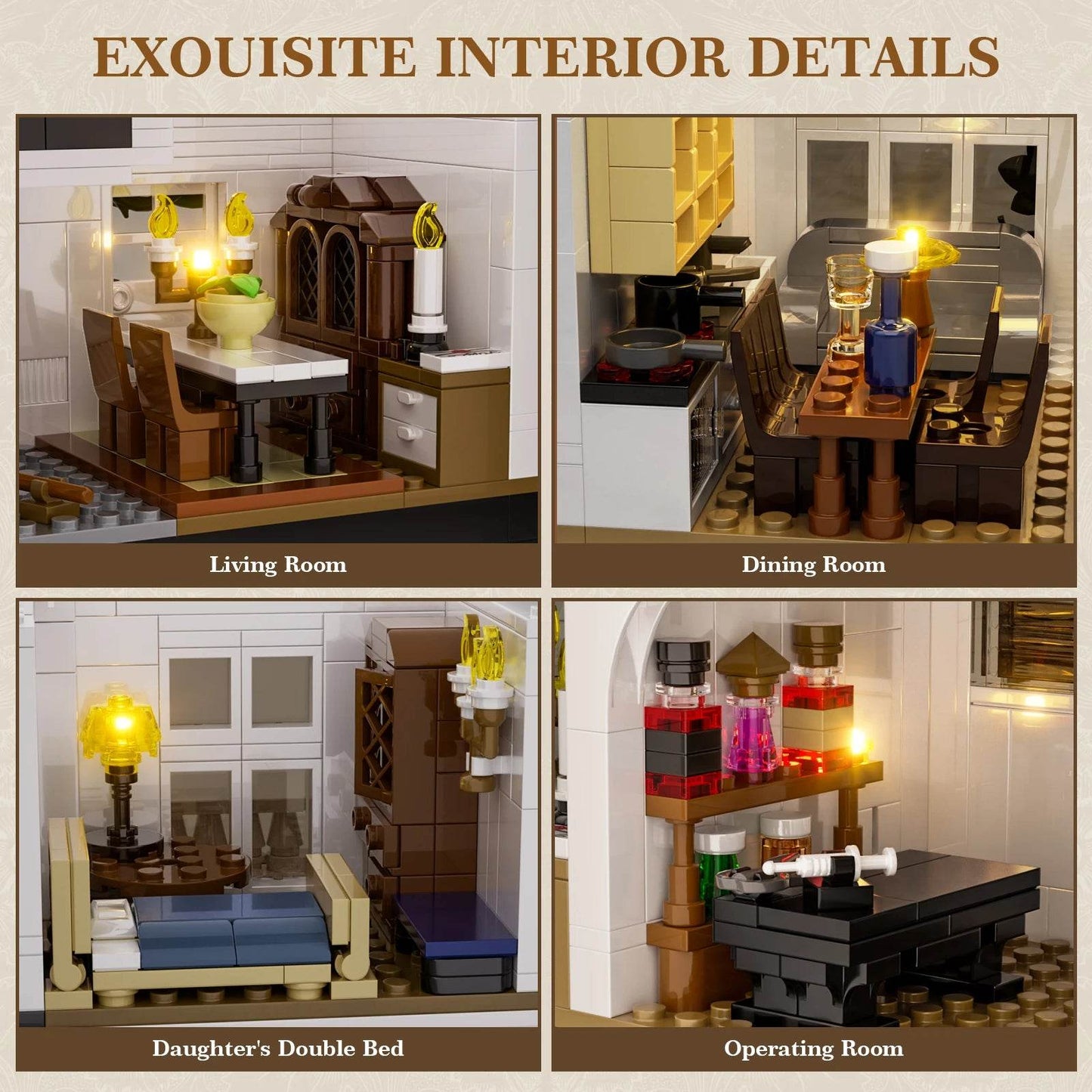 Premium Building Blocks Set 1877 Pcs Magic House for Adults - ToylandEU