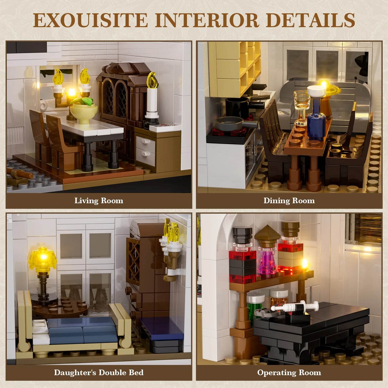 Premium Building Blocks Set 1877 Pcs Magic House for Adults - ToylandEU