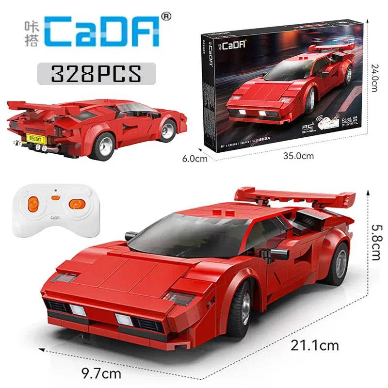 Premium Building Blocks Set 328 Piece Racing Car For Kids - ToylandEU
