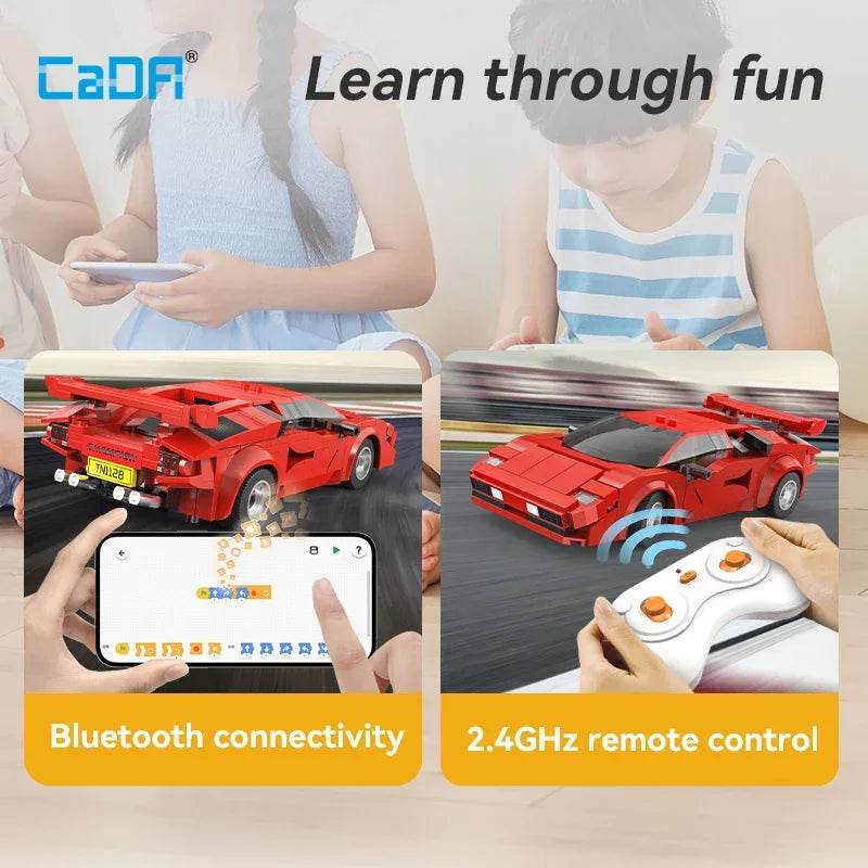 Premium Building Blocks Set 328 Piece Racing Car For Kids - ToylandEU