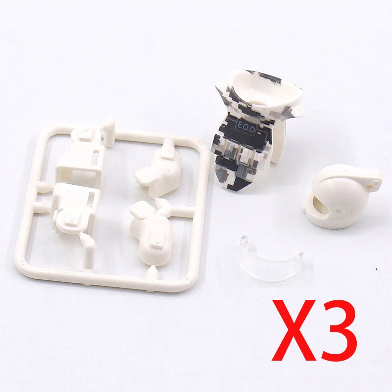 Premium Building Blocks Set Camouflage Military Equipment With Roadblock And Aircraft Parts For Kids - ToylandEU