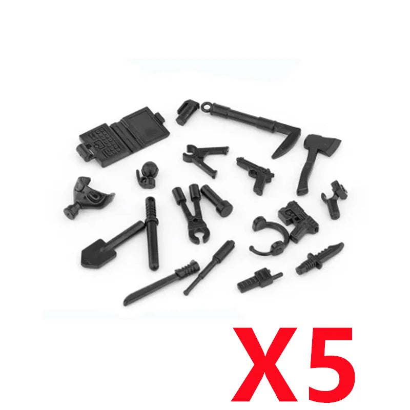 Premium Building Blocks Set Camouflage Military Equipment With Roadblock And Aircraft Parts For Kids - ToylandEU