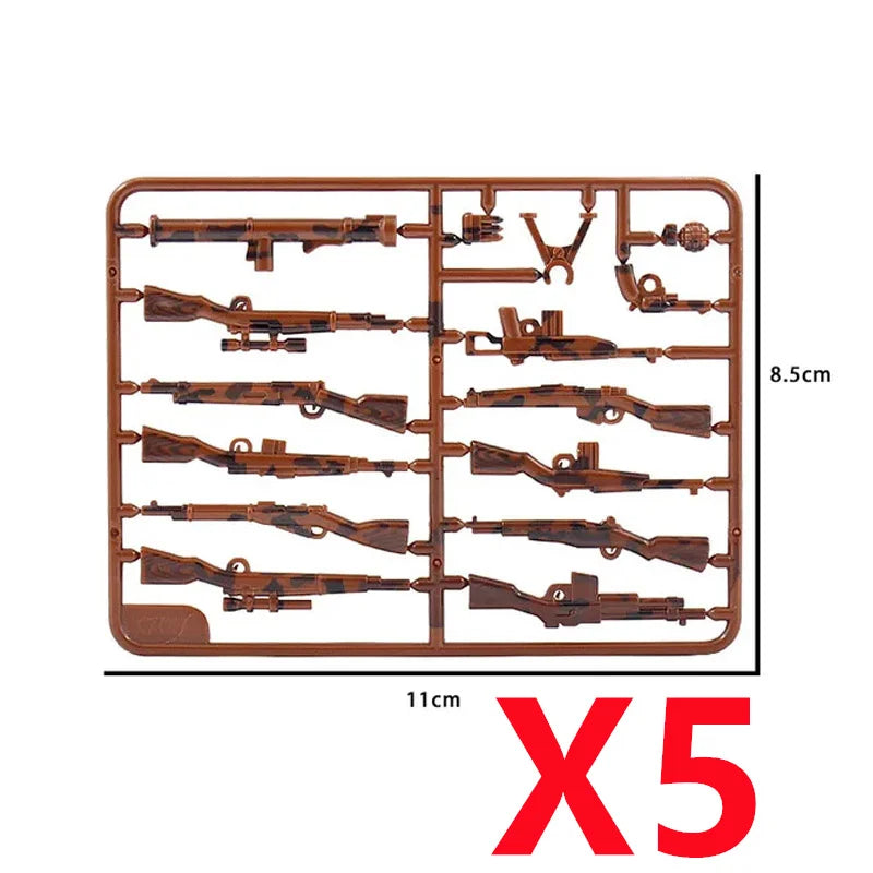 Premium Building Blocks Set Camouflage Military Equipment With Roadblock And Aircraft Parts For Kids - ToylandEU