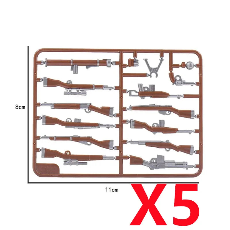 Premium Building Blocks Set Camouflage Military Equipment With Roadblock And Aircraft Parts For Kids - ToylandEU