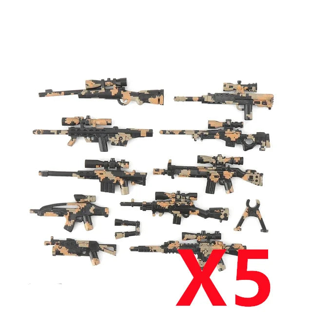 Premium Building Blocks Set Camouflage Military Equipment With Roadblock And Aircraft Parts For Kids - ToylandEU