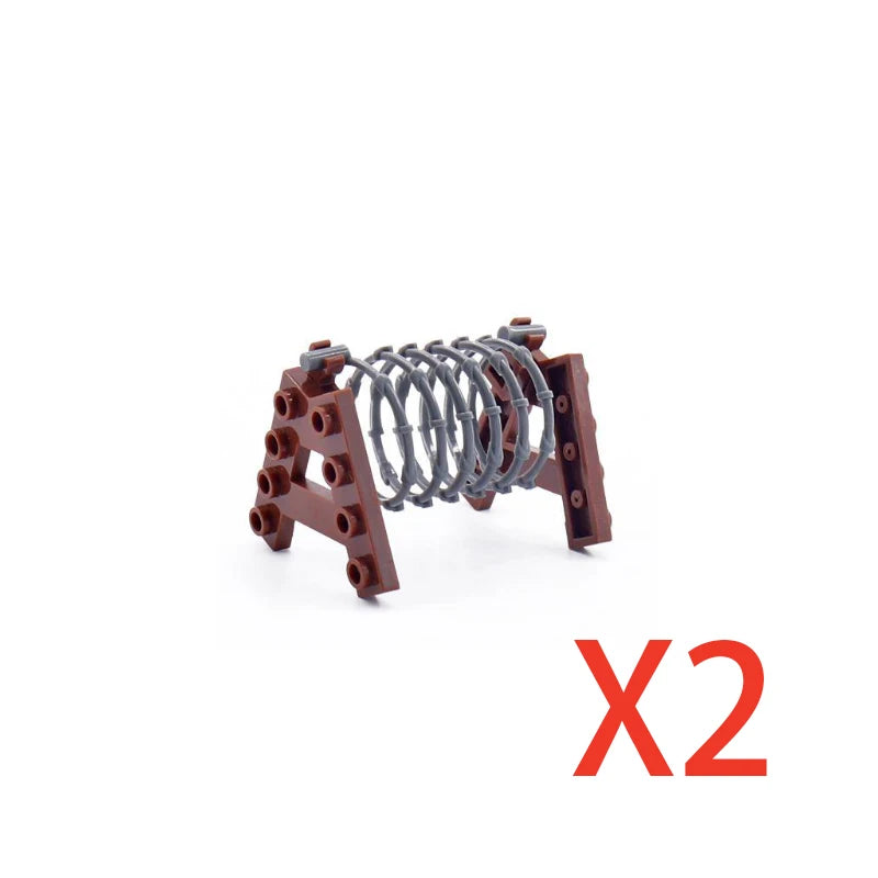 Premium Building Blocks Set Camouflage Military Equipment With Roadblock And Aircraft Parts For Kids - ToylandEU