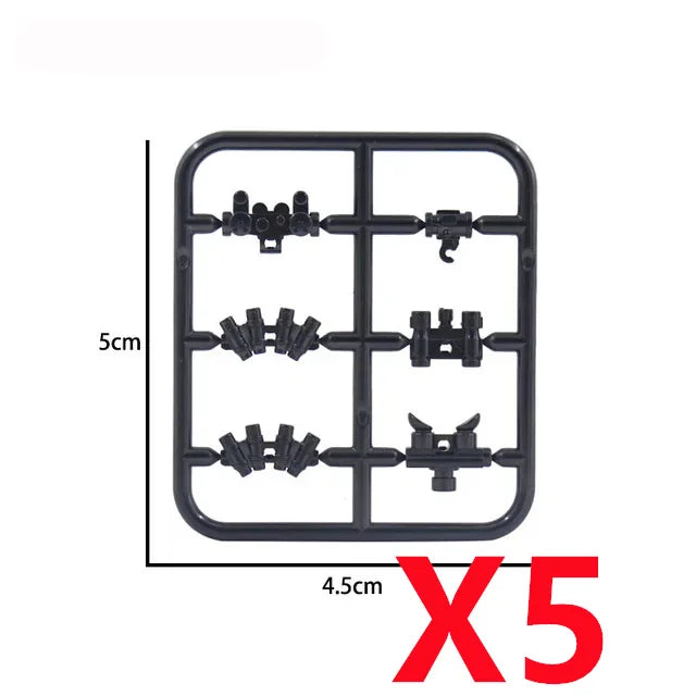 Premium Building Blocks Set Camouflage Military Equipment With Roadblock And Aircraft Parts For Kids - ToylandEU
