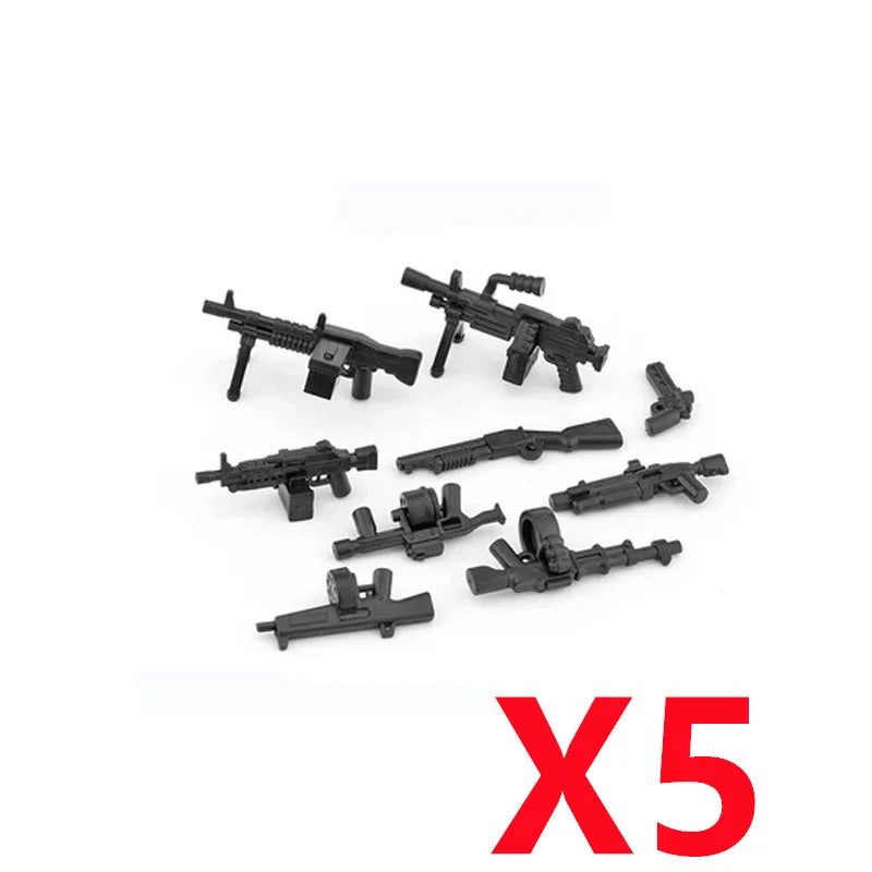 Premium Building Blocks Set Camouflage Military Equipment With Roadblock And Aircraft Parts For Kids - ToylandEU