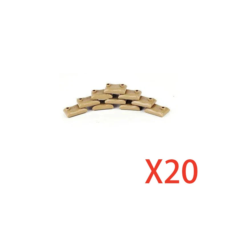 Premium Building Blocks Set Camouflage Military Equipment With Roadblock And Aircraft Parts For Kids - ToylandEU