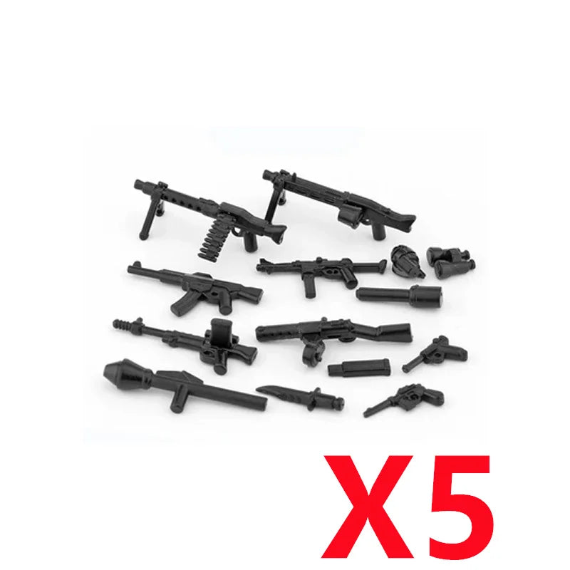 Premium Building Blocks Set Camouflage Military Equipment With Roadblock And Aircraft Parts For Kids - ToylandEU