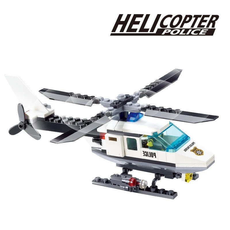 Premium Building Blocks Set Compatible With Lego City Police Helicopter Car Plane MOC Educational Toy For Children - ToylandEU