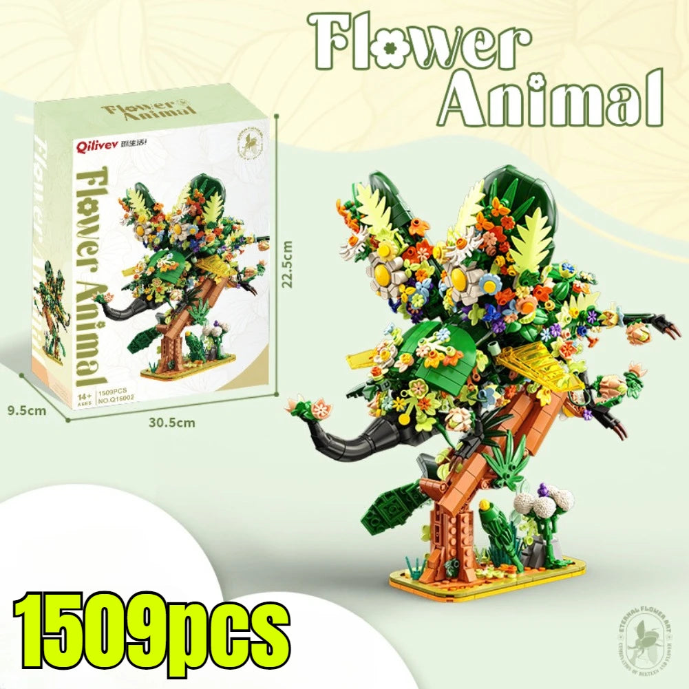 Premium Building Blocks Set Cute Jungle Hedgehog And Parrot Theme For Kids Gift Idea - ToylandEU