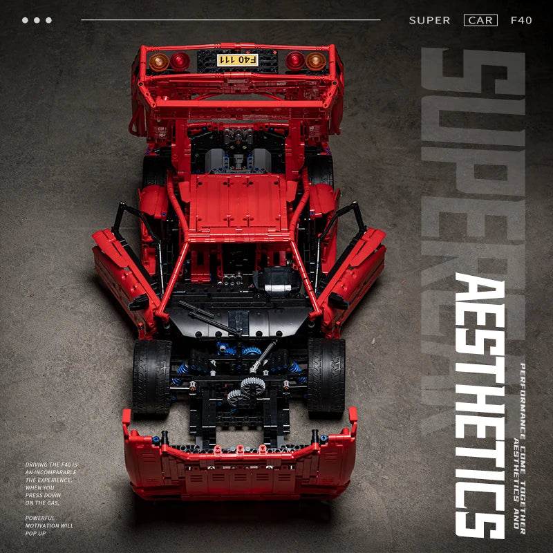 Premium Building Blocks Set F40 Super Car For Holiday Gifts - ToylandEU