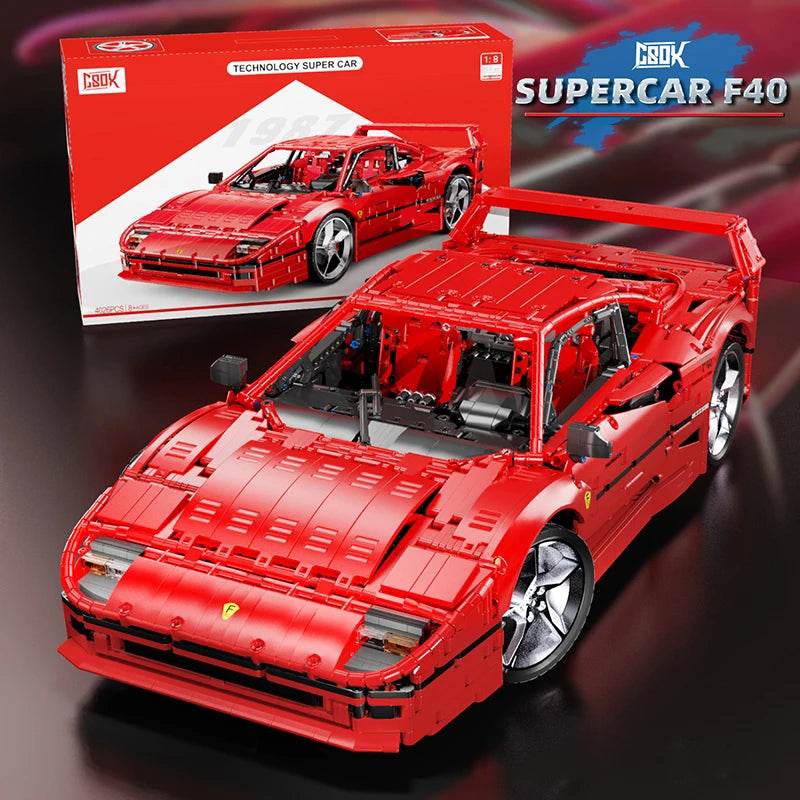 Premium Building Blocks Set F40 Super Car For Holiday Gifts - ToylandEU
