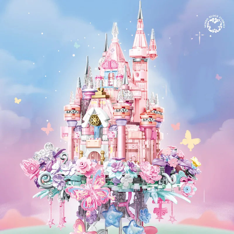 Premium Building Blocks Set Flower Castle 822 Pieces For Girls And Kids Toys Decor Gifts - ToylandEU