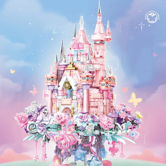 Premium Building Blocks Set Flower Castle 822 Pieces For Girls And Kids Toys Decor Gifts - ToylandEU