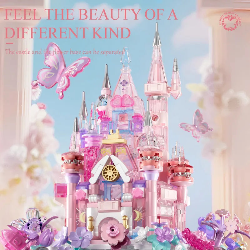 Premium Building Blocks Set Flower Castle 822 Pieces For Girls And Kids Toys Decor Gifts - ToylandEU