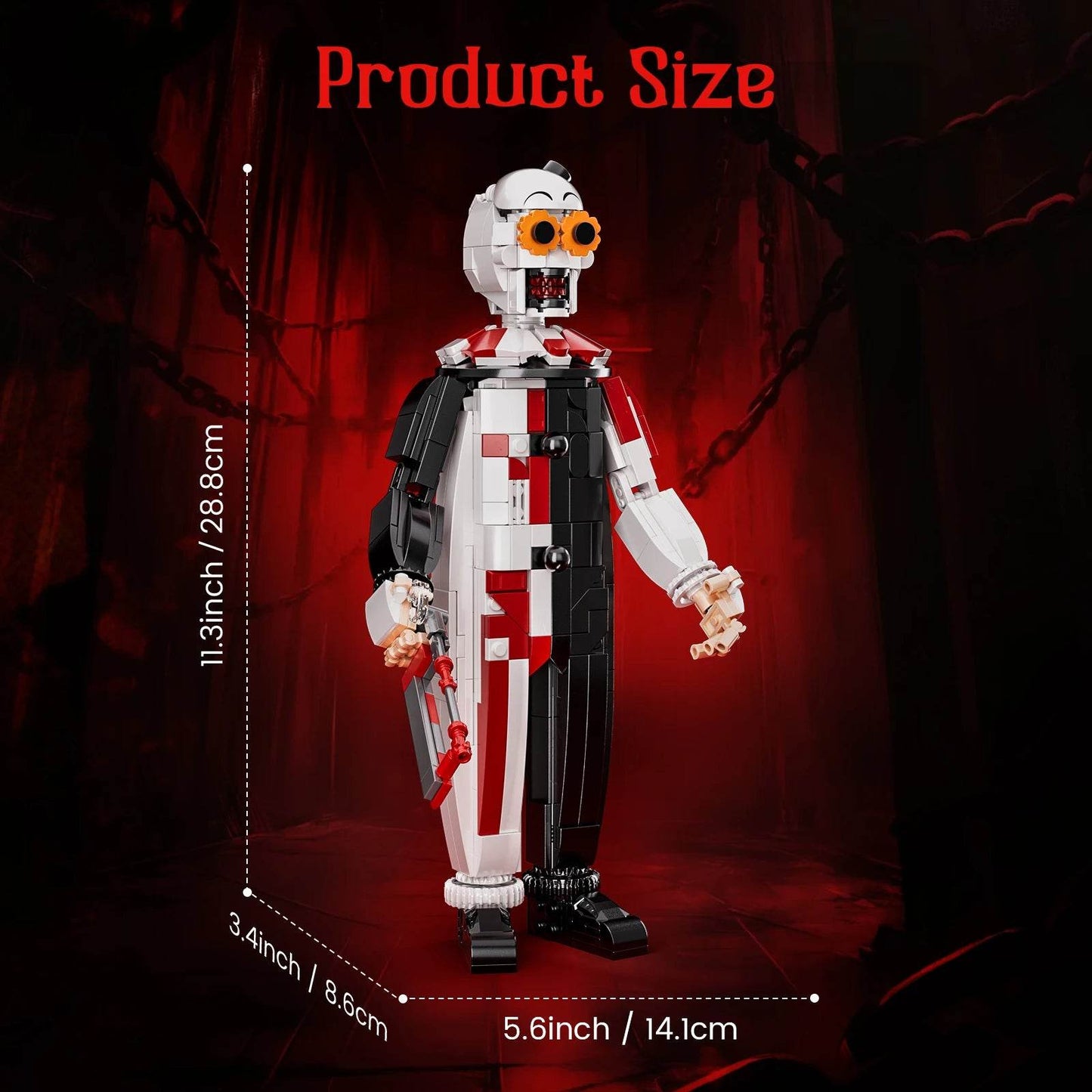 Premium Building Blocks Set Horror Head Figure for Halloween - ToylandEU