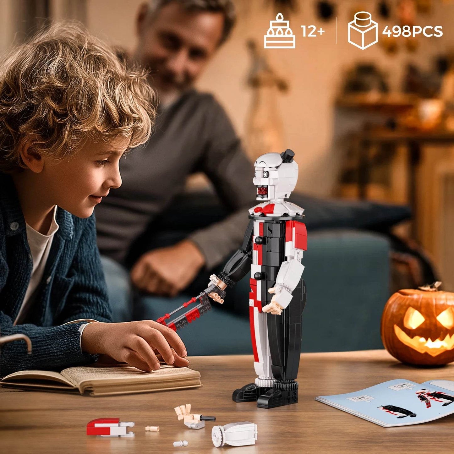 Premium Building Blocks Set Horror Head Figure for Halloween - ToylandEU