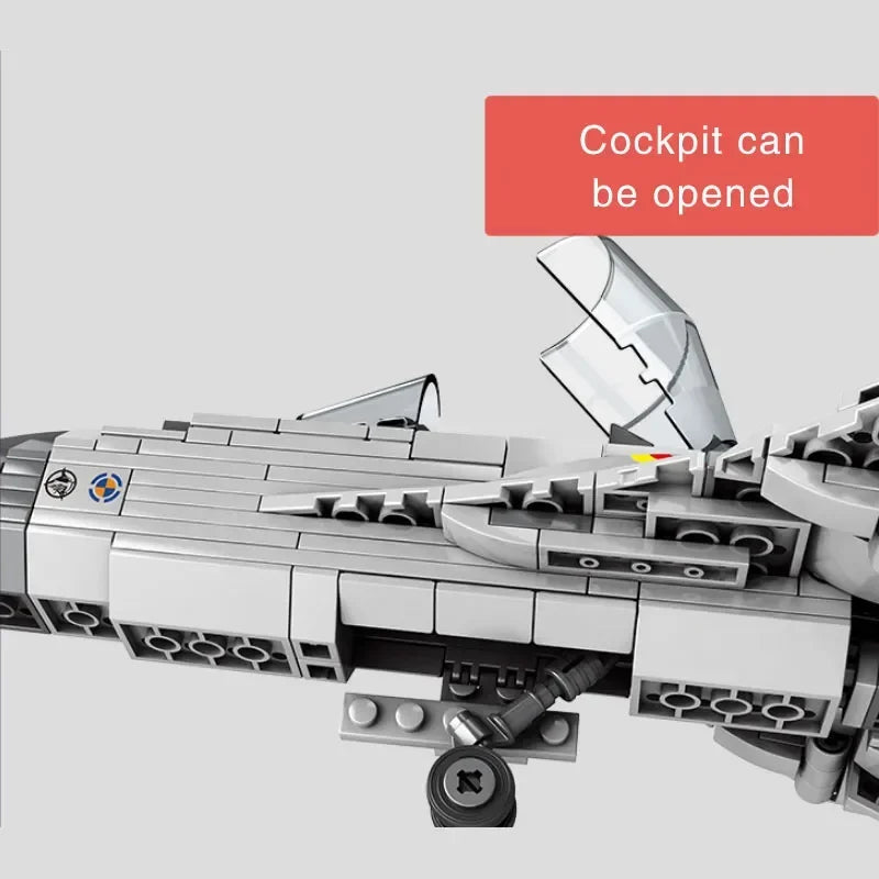 Premium Building Blocks Set J15 Carrier Fighter Aircraft Flying Shark Model 1186 Pieces For Children Gift - ToylandEU